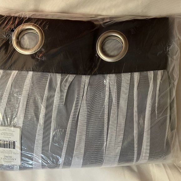 Exclusive Home Catarina Layered Solid Room Darkening Blackout and Sheer Grommet